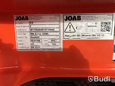Tridemväxlare Mercedes-Benz Arocs 3758 -2023 | JOAB 24 ton | Plogutrustad