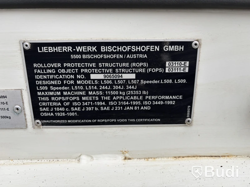 Hjullastare Liebherr L509 Speeder -2007 | Redskap