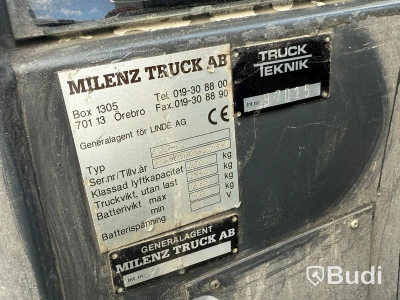 Motviktstruck Linde E20 -1997