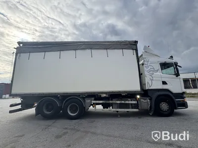 Flisbilsekipage Scania R490 LB 6X2 MNB -2015 | Reparationsobjekt med tillhörande flissläp DGG094
