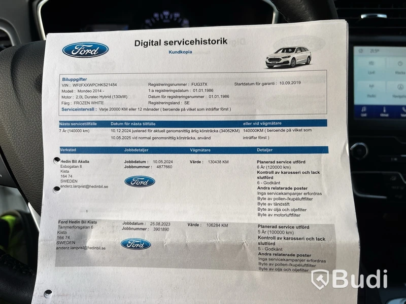 Elhybrid FORD MONDEO HYBRID -2019 | BENSIN