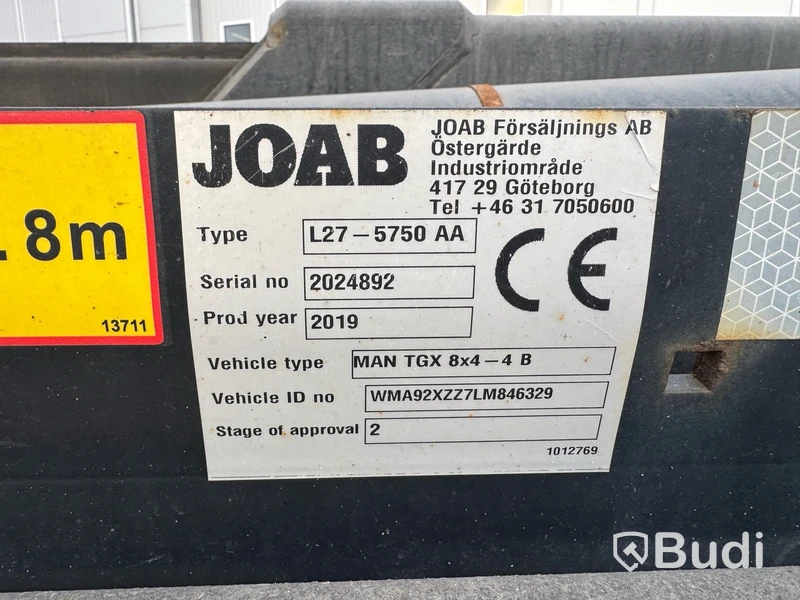 Tridemväxlare MAN TGX 92X -2019 | JOAB L27 Nordic Strength