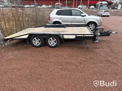Biltransportsläp BCW - 2000 kg – Dubbelaxlad – Besiktigad