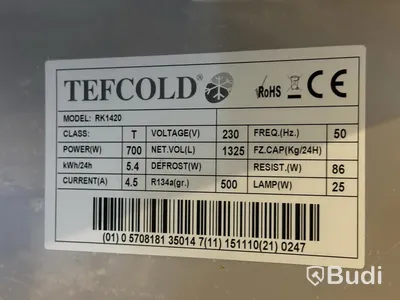 Frysskåp Tefcold RK1420