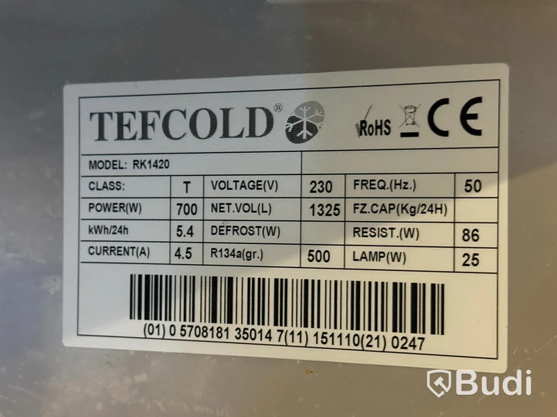 Frysskåp Tefcold RK1420