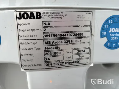 Tridemväxlare Mercedes-Benz  963-8-H Arocs 3751 -2023 | JOAB L24 | Plogutrustad
