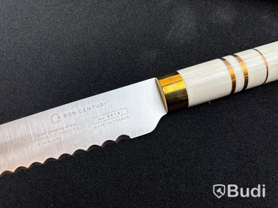 Kockkniv och brödkniv Bon Centuri, Oyster white