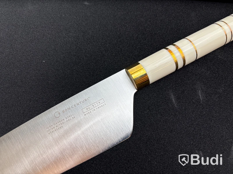 Kockkniv och brödkniv Bon Centuri, Oyster white