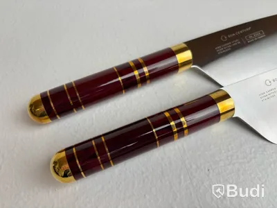 2 st. Kockkniv Bon Centuri Chefs Knife, 20 cm, Bordeaux red.