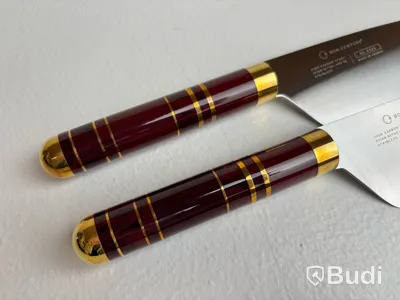 2 st. Kockkniv Bon Centuri Chefs Knife, 20 cm, Bordeaux red.