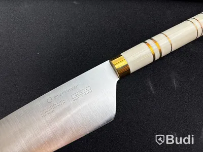 Kockkniv och brödkniv Bon Centuri, Oyster white