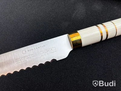 Kockkniv och brödkniv Bon Centuri, Oyster white