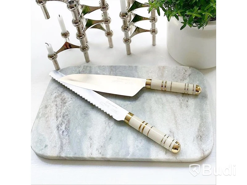 Kockkniv och brödkniv Bon Centuri, Oyster white
