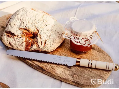 Kockkniv och brödkniv Bon Centuri, Oyster white