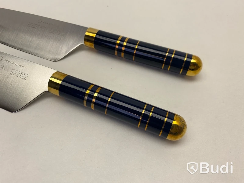 4 st. Kockkniv Bon Centuri Chefs Knife, 20 cm - 2 st. Marine blue och 2 st. Bordeaux red