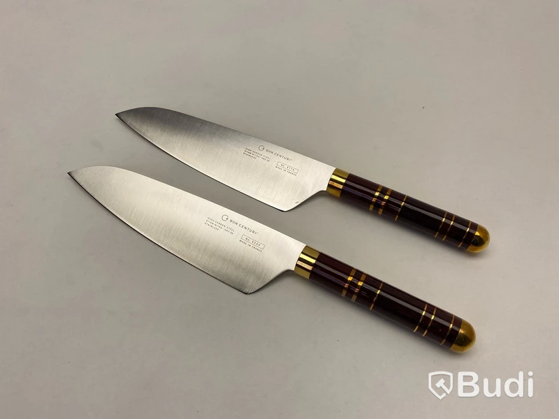 4 st. Kockkniv Bon Centuri Chefs Knife, 20 cm - 2 st. Marine blue och 2 st. Bordeaux red