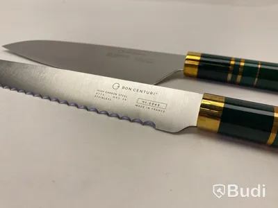 Kockkniv och brödkniv Bon Centuri, Saint Marquis green
