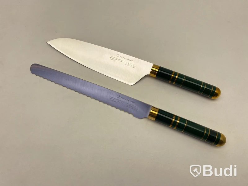 Kockkniv och brödkniv Bon Centuri, Saint Marquis green