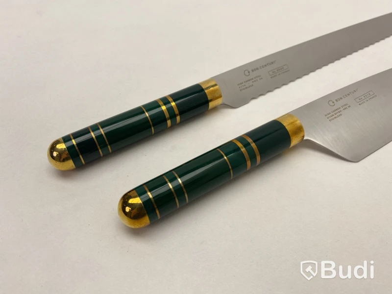 Kockkniv och brödkniv Bon Centuri, Saint Marquis green