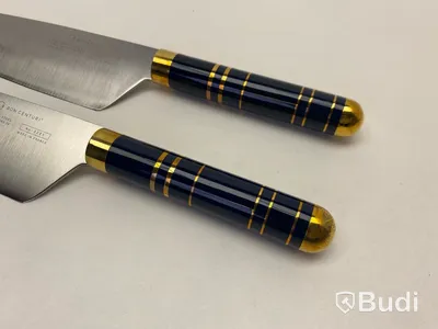 4 st. Kockkniv Bon Centuri Chefs Knife, 20 cm - 2 st. Marine blue och 2 st. Bordeaux red