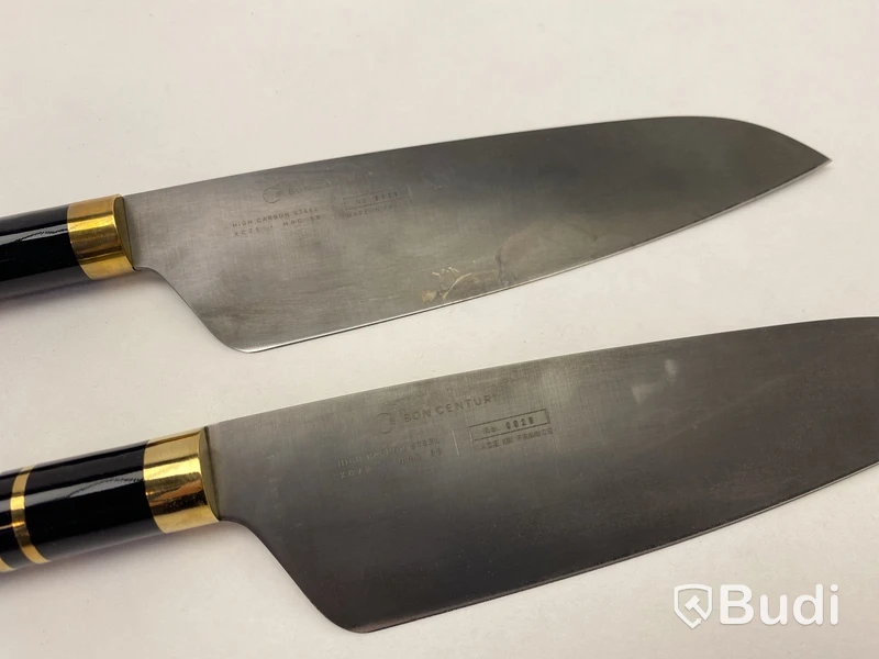 2 st. Kockkniv Bon Centuri, Nero black
