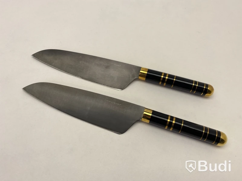 2 st. Kockkniv Bon Centuri, Nero black