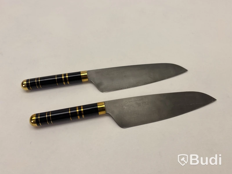 2 st. Kockkniv Bon Centuri, Nero black