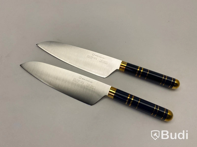 4 st. Kockkniv Bon Centuri Chefs Knife, 20 cm - 2 st. Marine blue och 2 st. Bordeaux red