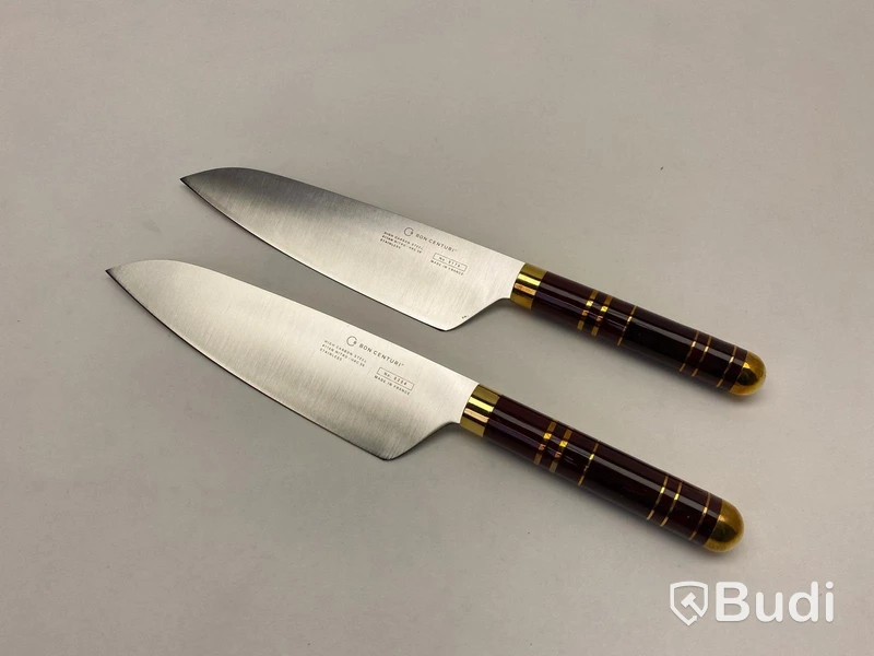 4 st. Kockkniv Bon Centuri Chefs Knife, 20 cm - 2 st. Marine blue och 2 st. Bordeaux red