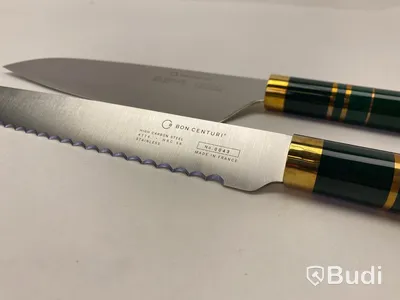 Kockkniv och brödkniv Bon Centuri, Saint Marquis green
