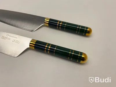 2 st. Kockkniv Bon Centuri Chefs Knife, 20 cm, Saint Marquis green