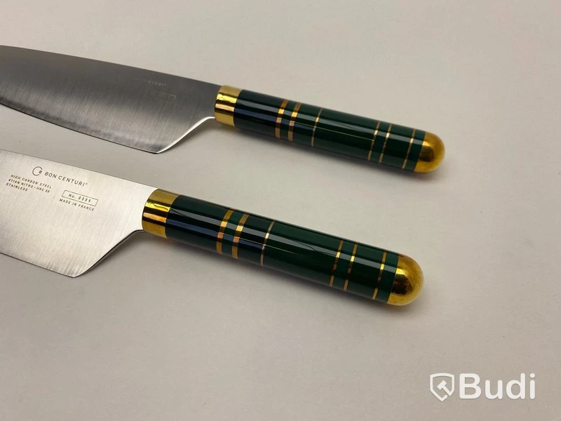 2 st. Kockkniv Bon Centuri Chefs Knife, 20 cm, Saint Marquis green