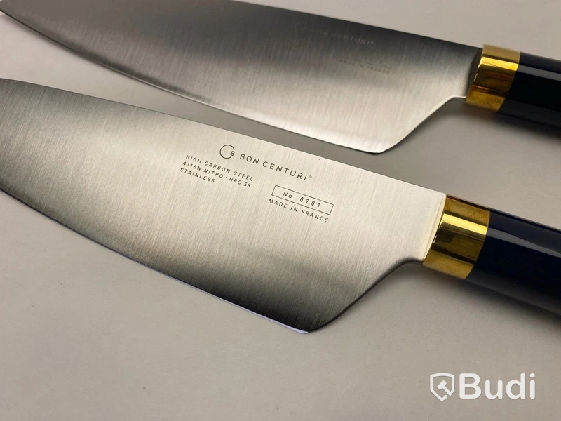 4 st. Kockkniv Bon Centuri Chefs Knife, 20 cm - 2 st. Marine blue och 2 st. Bordeaux red