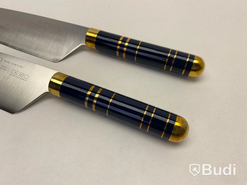 4 st. Kockkniv Bon Centuri Chefs Knife, 20 cm - 2 st. Marine blue och 2 st. Bordeaux red