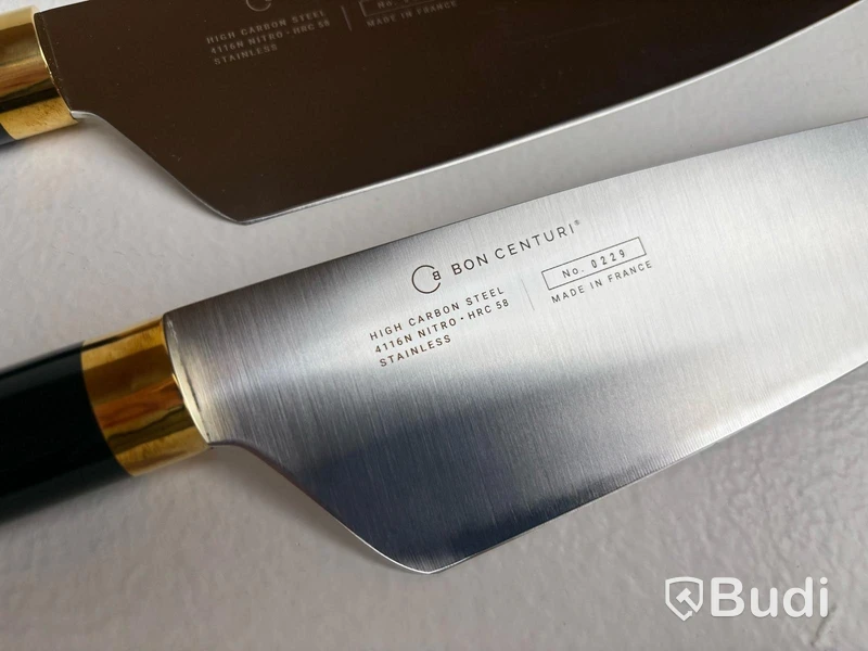 2 st. Kockkniv Bon Centuri Chefs Knife, 20 cm, Saint Marquis green.