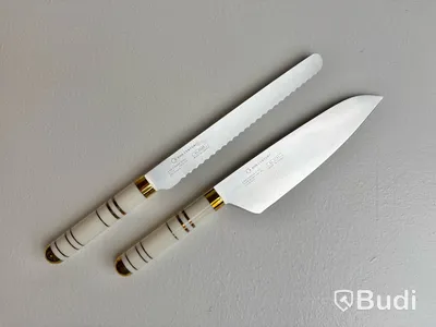Kockkniv och brödkniv Bon Centuri, Oyster white