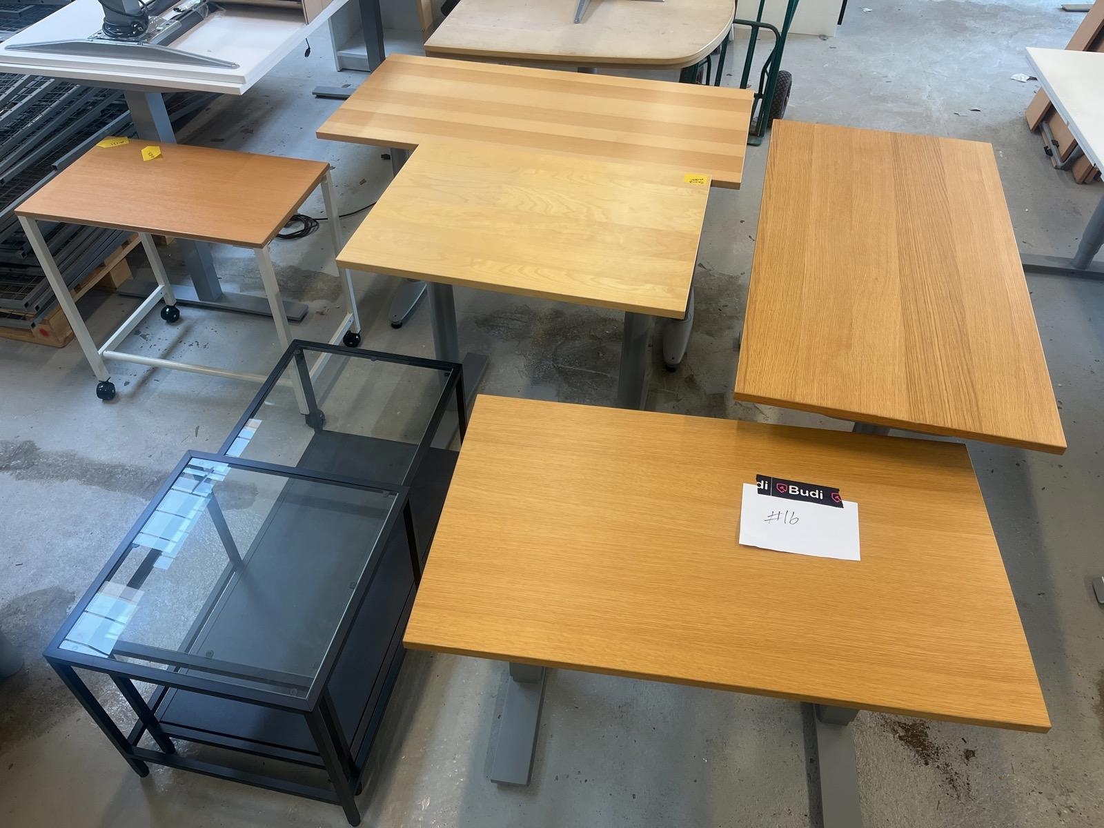 6 st. Diverse mindre bord