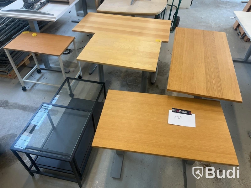 6 st. Diverse mindre bord