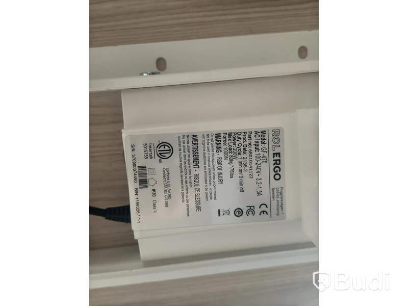 Höj- och sänkbart Skrivbord ergo inkl. Byrå och hylla