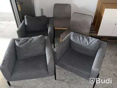 Loungefåtöljer, 5 st (3+2)