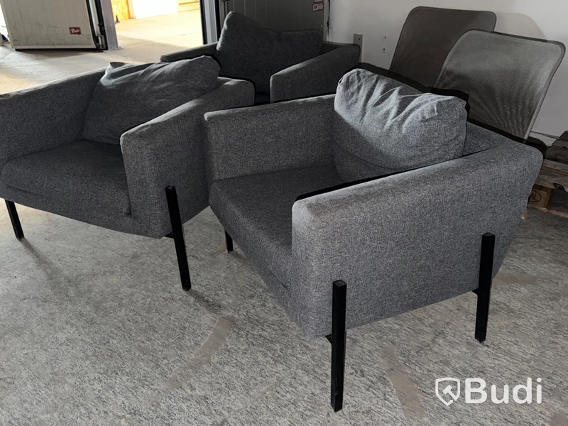 Loungefåtöljer, 5 st (3+2)