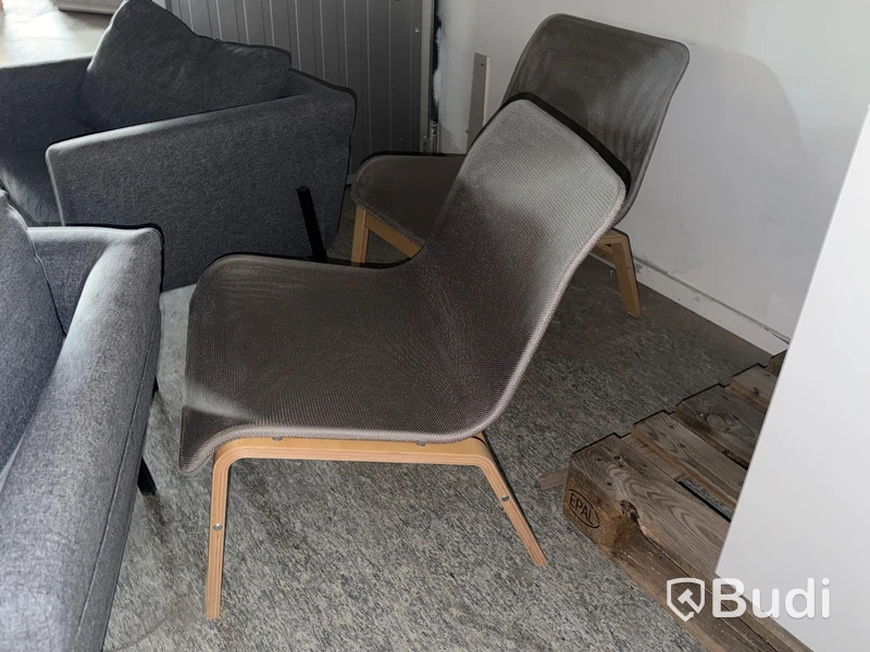 Loungefåtöljer, 5 st (3+2)