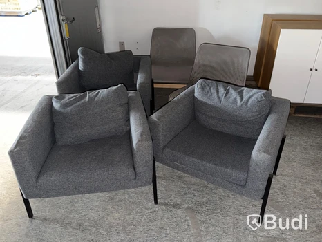 Loungefåtöljer, 5 st (3+2)