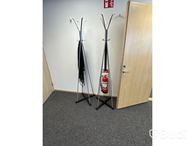 Two freestanding coat racks