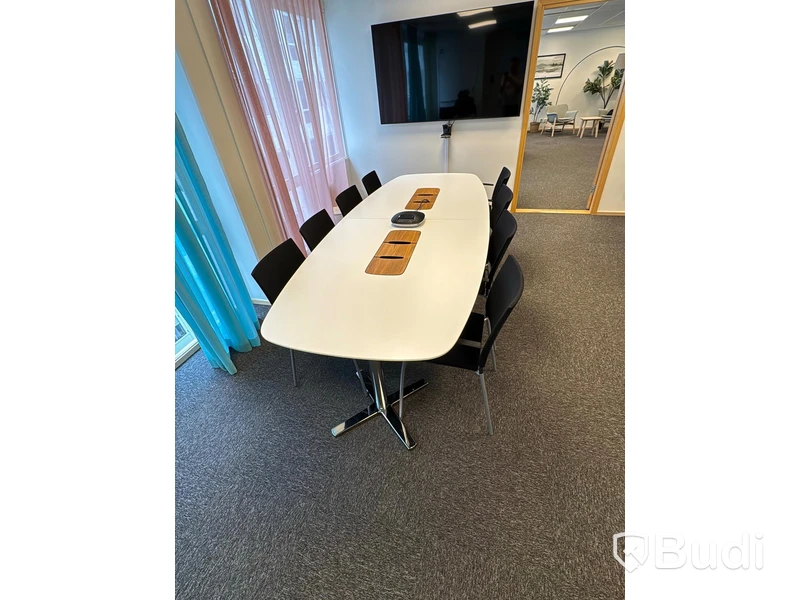Conference table incl. 8 chairs