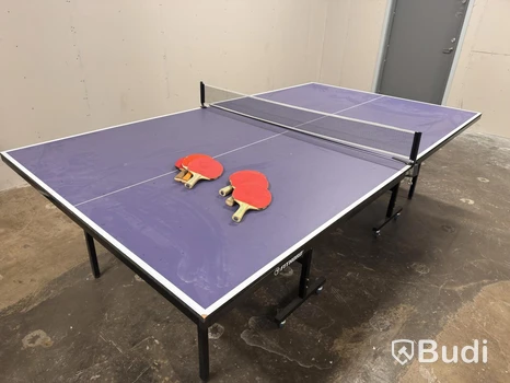 Ihopfällbart pingisbord inkl. 6 st. pingisracket