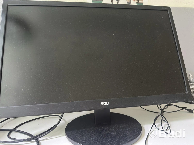 Datorskärm AOC E2470SWHE inkl. bordslampa