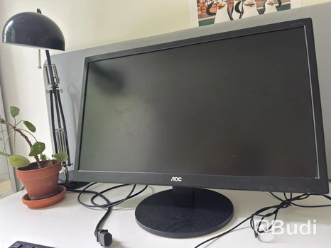 Datorskärm AOC E2470SWHE inkl. bordslampa