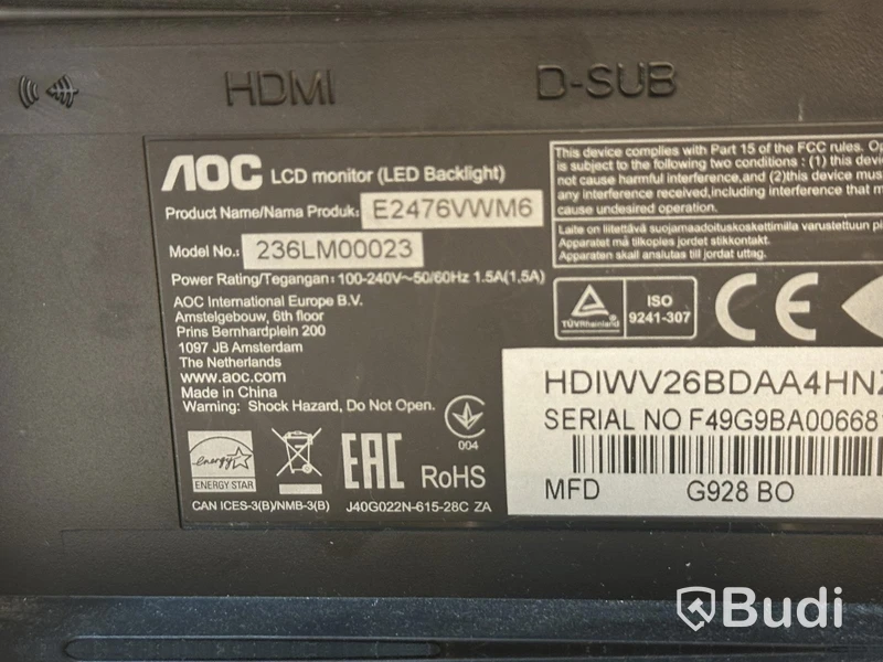 AOC 236LM0003 Computer Monitor