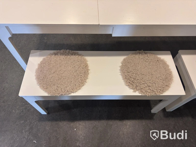 Extendable dining table incl. benches
